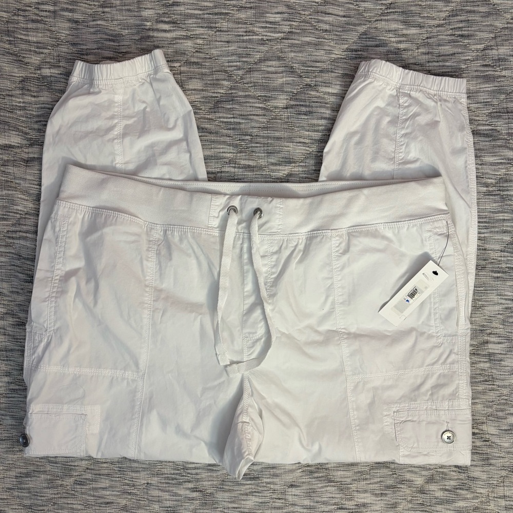 DKNY Sport White Women Joggers Sz XL NWT | DKNY Workout Joggers -